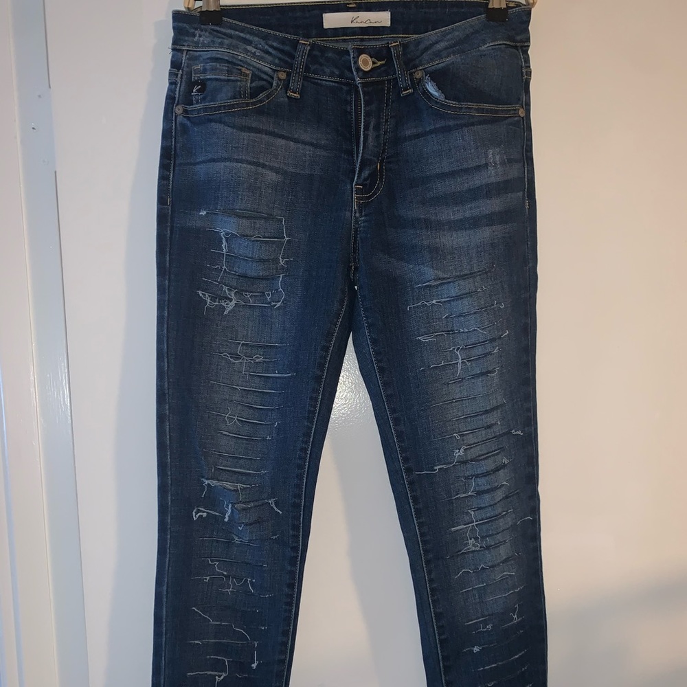 Dark skinny jeans